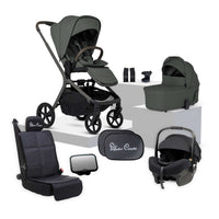 Silver Cross Breez Pewter Maxi-Cosi bundle with pram, folding carrycot, car capsule and accessories