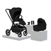Silver Cross Breez pram in Onyx with carrycot and pushchair seat