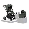 Silver Cross Breez pram in Pewter with carrycot and pushchair seat
