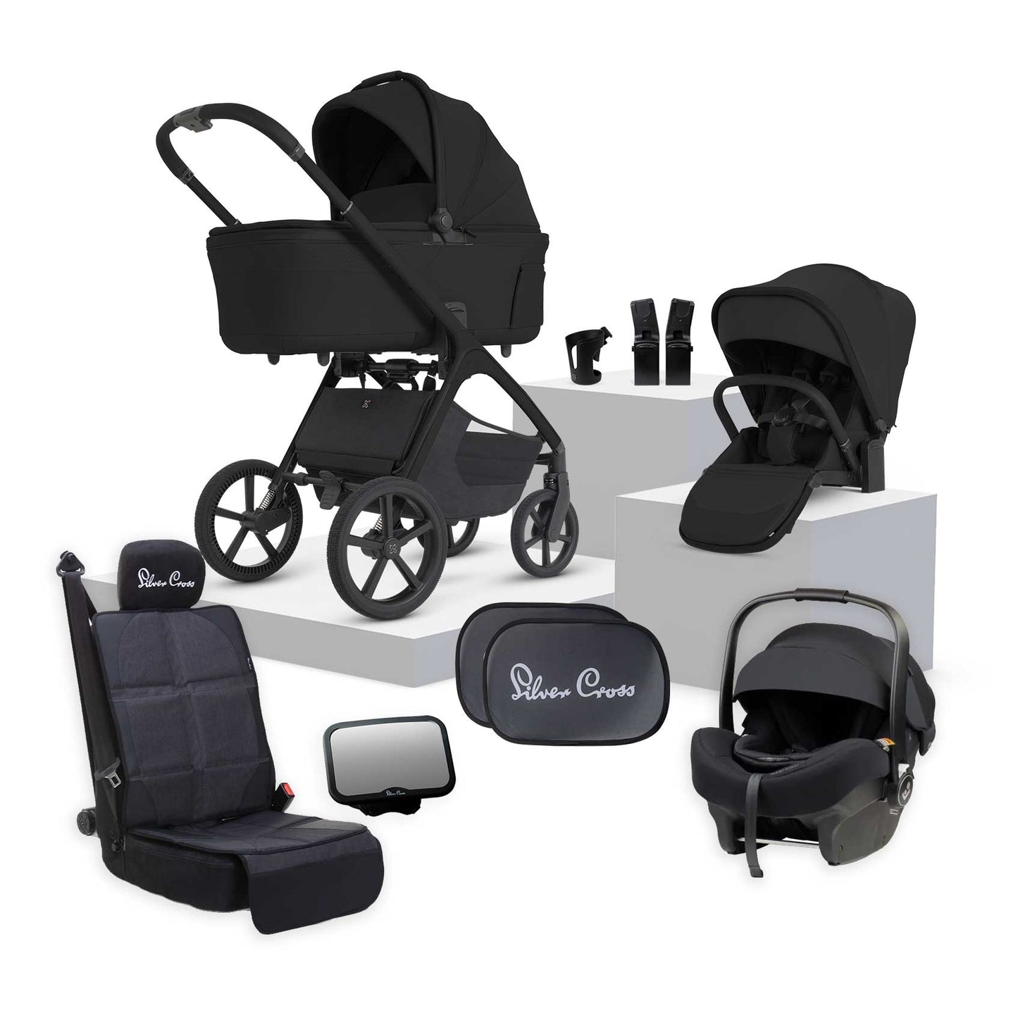 Cove 2 Onyx + Maxi Cosi Car Capsule Bundle (11 piece)