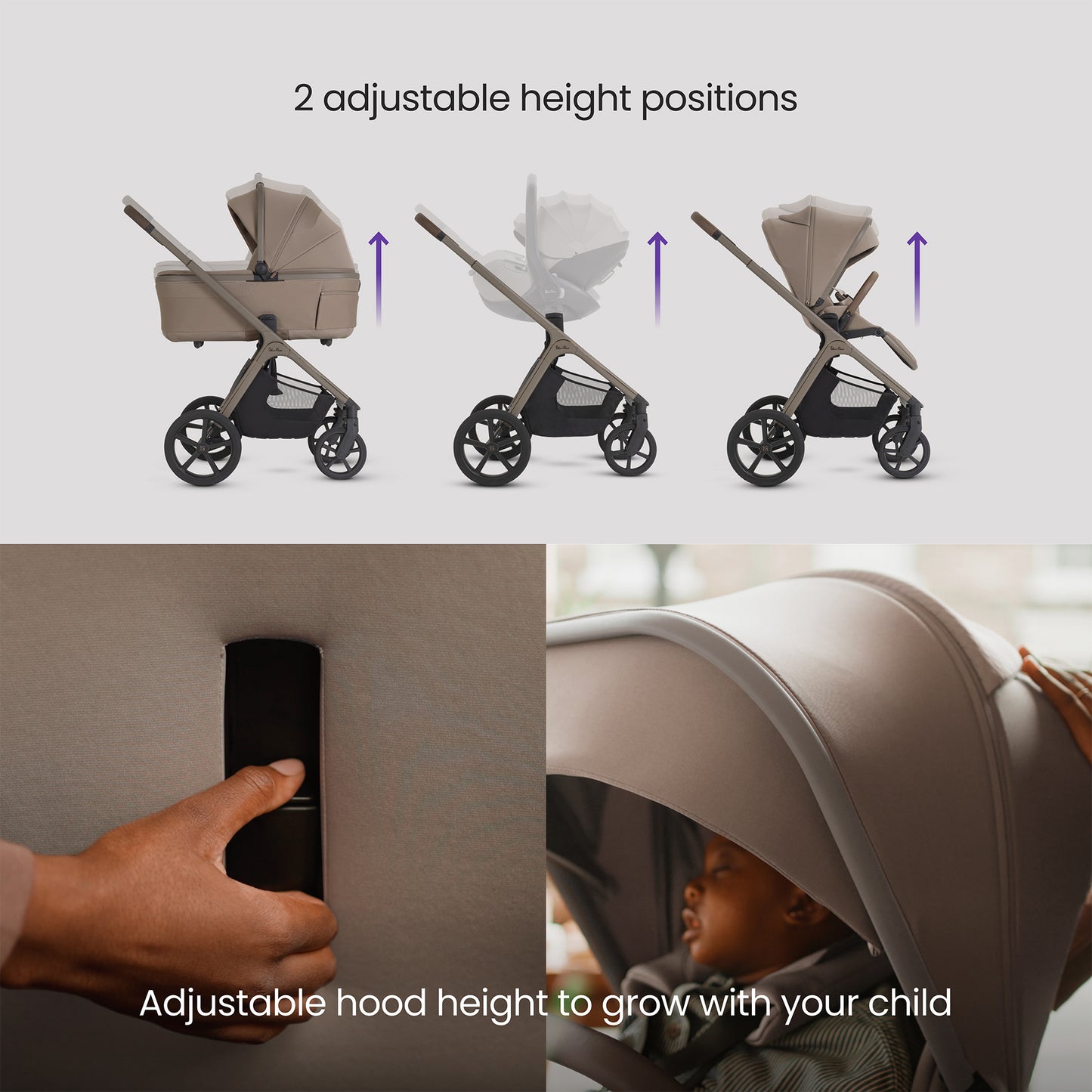 Cove 2 Champagne with Carrycot (6 piece)