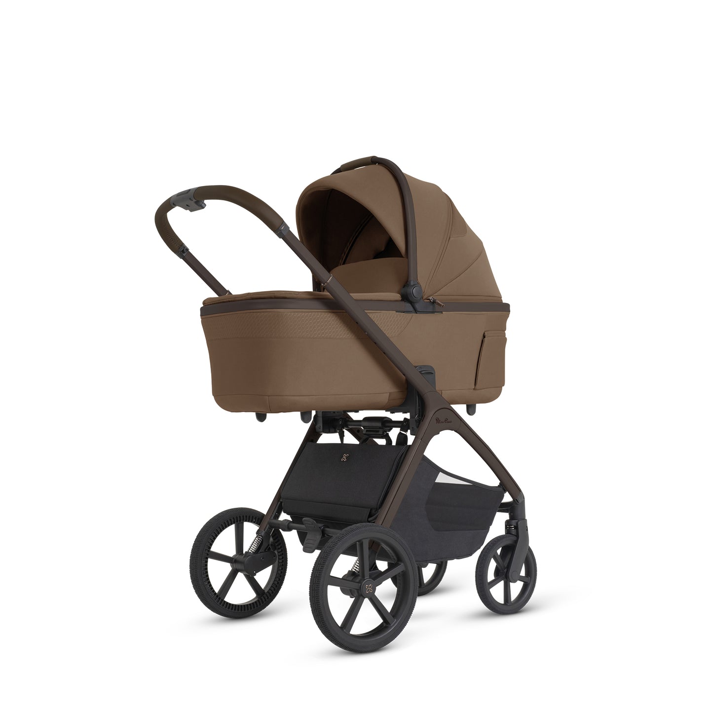 Cove 2 Maple pram with carrycot on a white background