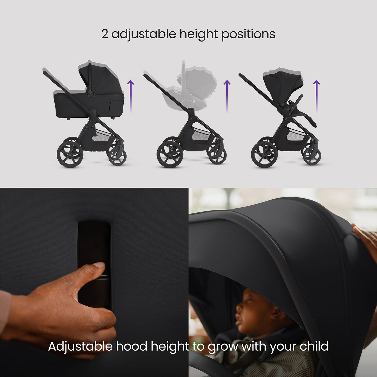 Cove 2 Onyx with Carrycot (6 piece)