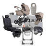 Silver Cross Reef 2 SE Frappe travel system bundle featuring pram, matching accessories and highchair.