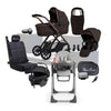 Silver Cross Reef 2 SE Ganache travel system bundle featuring pram, matching accessories and highchair.