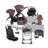 Silver Cross Wave 3 Caramel travel system bundle featuring pram, matching accessories and highchair.