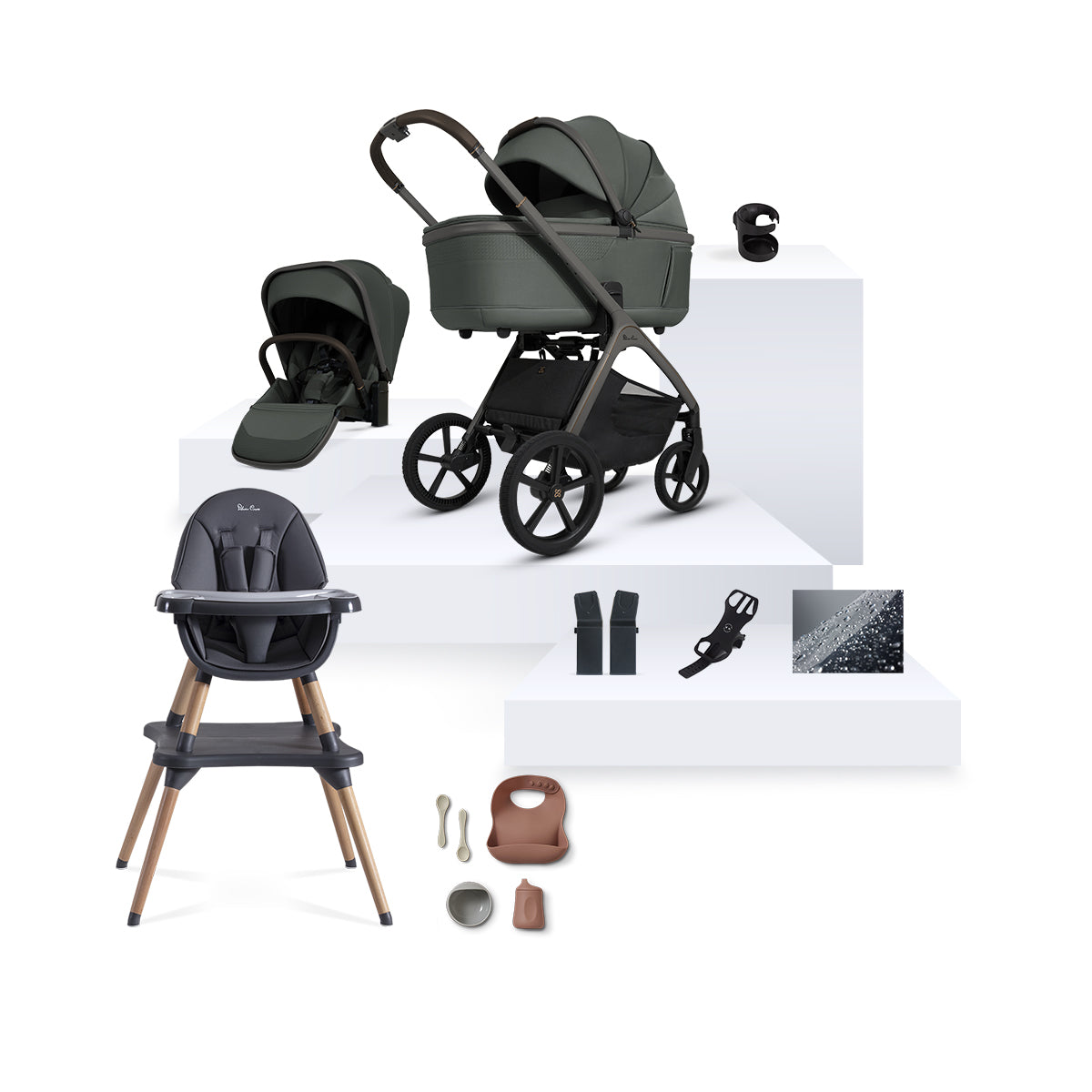Cove Pewter Ultimate Newborn Bundle (9 Piece)