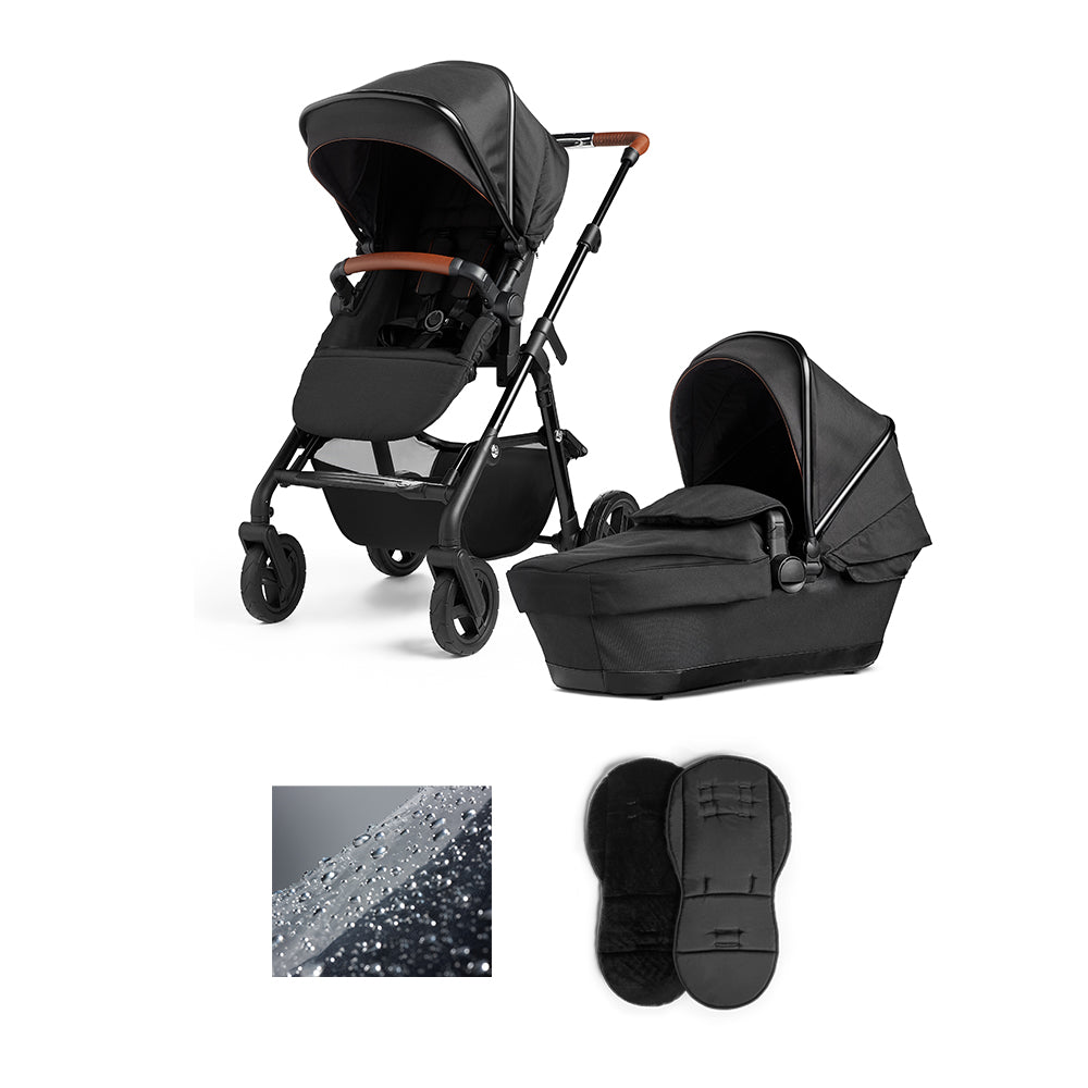 Silver Cross Pioneer Black Pram Silver Cross Australia